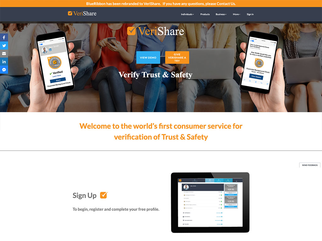 VeriShare screenshot
